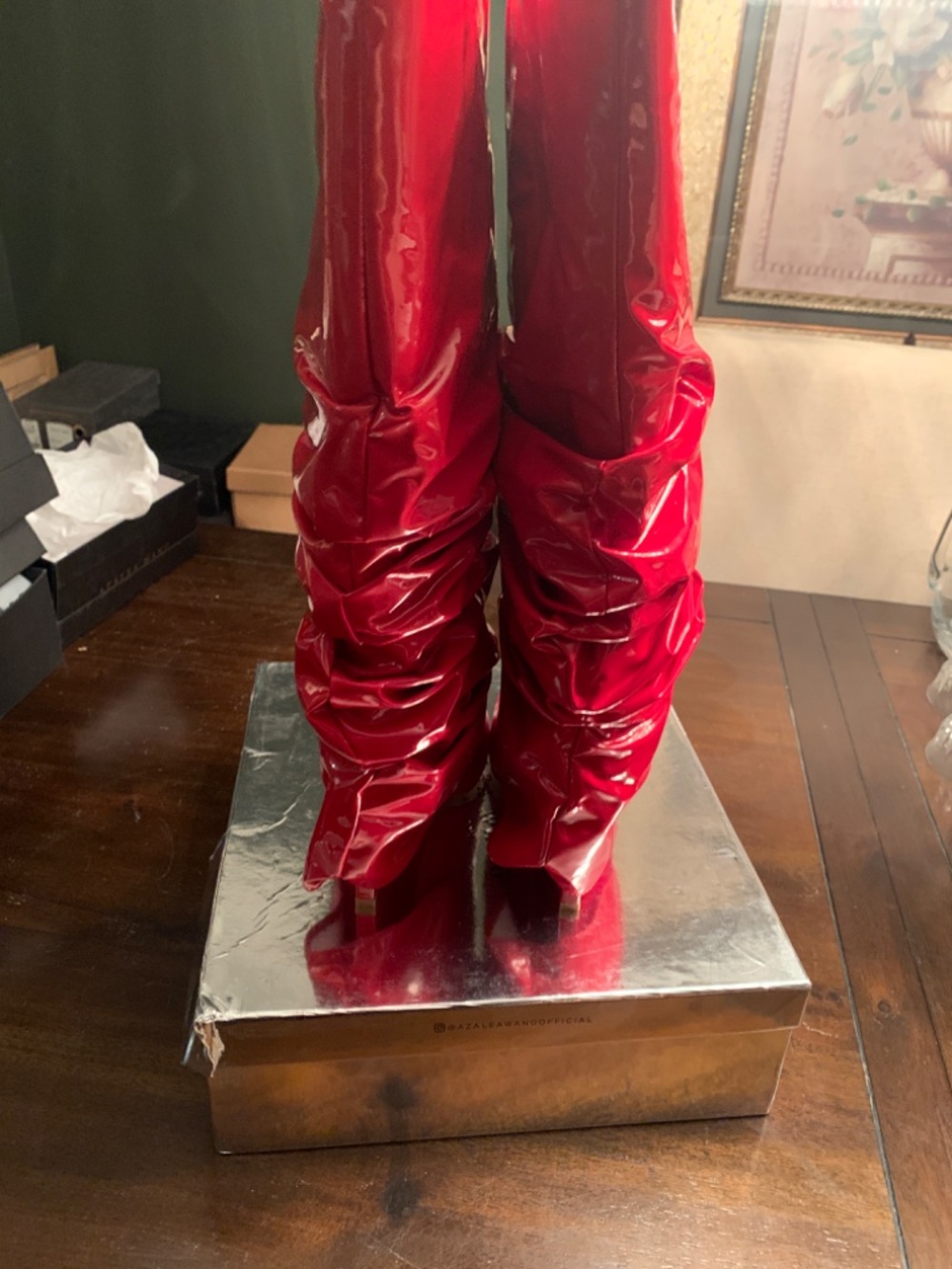 Azalea Wang Sid-Red Heels Size 8 - Picture 4 of 6
